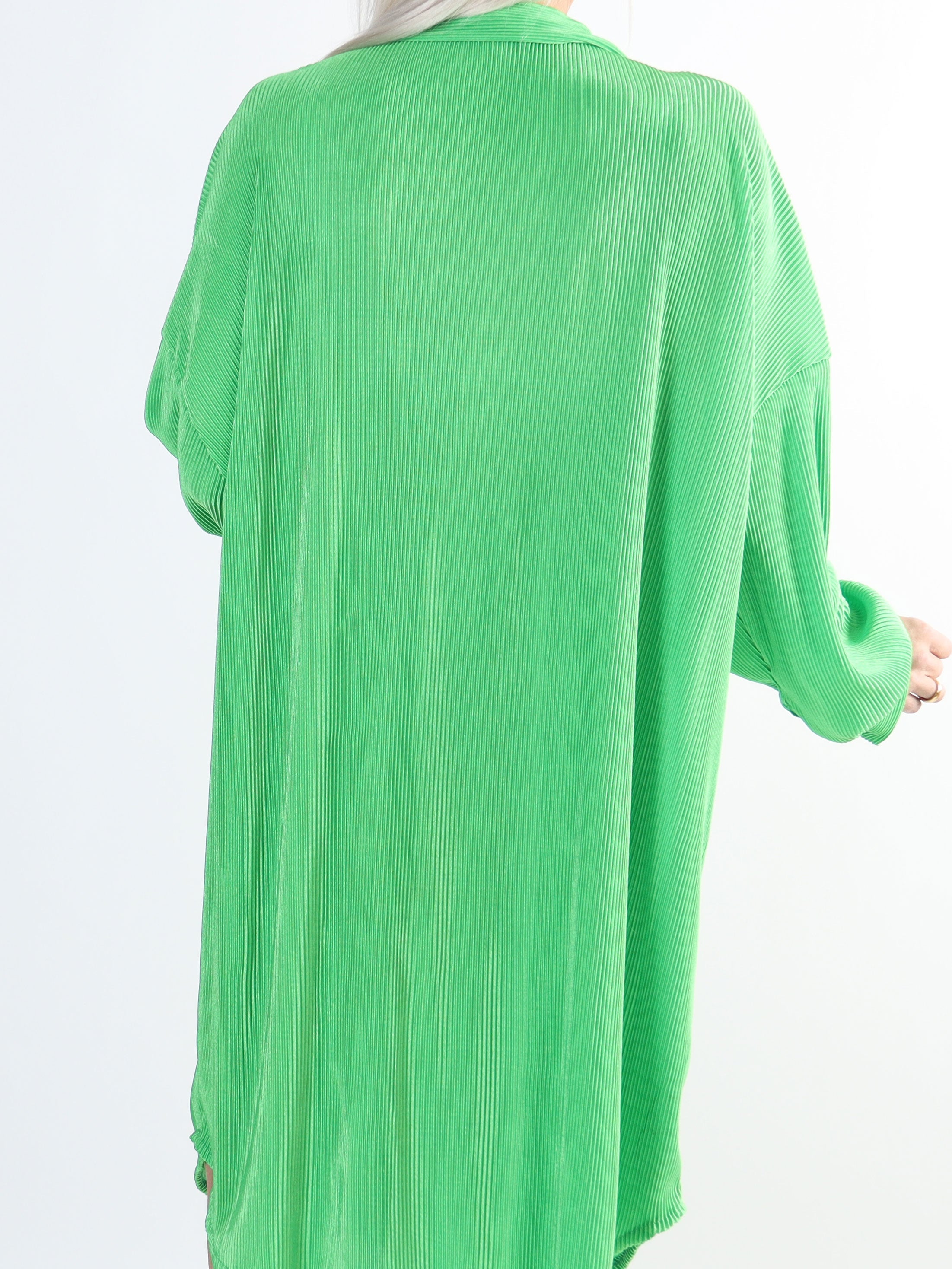 Bellatrix - Ribbad skjortklänning i stor storlek